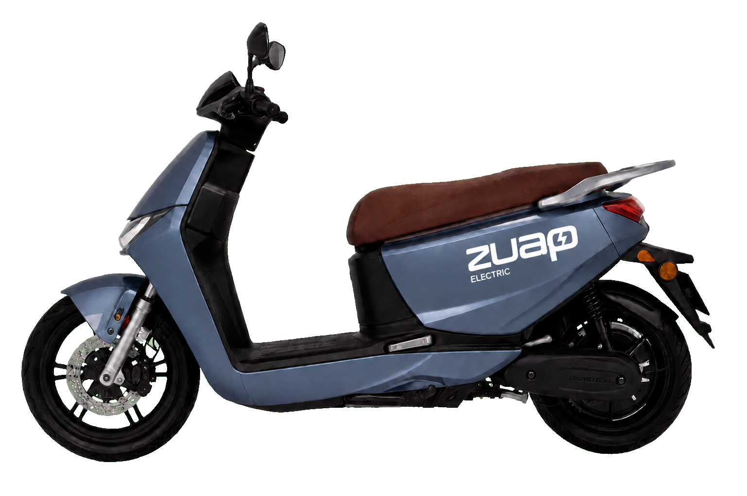 Moto eléctrica EP-02 con logotipo ZUAP Electric